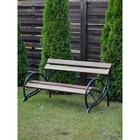 Скамейка для улицы «Парк» деревянная, металлический каркас, 1.5х0.78х0.79 м,садовая, уличная - Фото 2