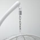 Подвесное кресло КОКОН «Капля» зелёная подушка, стойка - фото 24379291