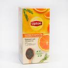 Чай Lipton «Заряд бодрости», чёрный, апельсин и розмарин, 37,5 г - Фото 1