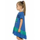 Платье для девочек, рост 98 см, цвет синий - Фото 2