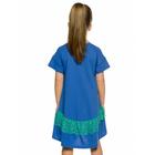 Платье для девочек, рост 98 см, цвет синий - Фото 4