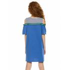 Платье для девочек, рост 122 см, цвет синий - Фото 2