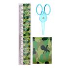 Набор настольный детский «Милитари» (подставка+2 карандаша+линейка+точилка+ластик+блокнот 8 листов+ножницы) - Фото 4