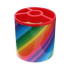 Набор настольный детский «Радуга» (подставка+2 карандаша+линейка+точилка+ластик+блокнот 8 листов) - Фото 2