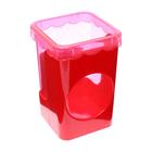 Набор настольный детский «Радуга» подставка, 2 карандаша, линейка, точилка, ластик, блок 8 листов - Фото 2