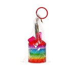 Набор настольный детский «Радуга» (подставка+2 каранд+линейка+точил+ластик+блокнот 8 листов+ножницы) - Фото 5