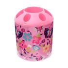 Набор настольный детский "Бабочки" (подставка+2 карандаша+линейка+точилка+ластик+блокнот 8 листов+ножницы) - Фото 2