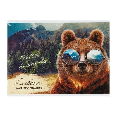 Альбом для рисования Calligrata А4, 40 листов на скрепке, обложка мелованная бумага, блок 100 г/м²