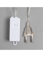 Гирлянда «Занавес» 1.6 × 1.6 м роса, IP20, серебристая нить, 160 LED, свечение мульти, 8 режимов, 220 В 5206145 - фото 319915950
