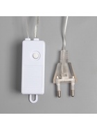 Гирлянда «Занавес» 1.6 × 1.6 м роса, IP20, серебристая нить, 160 LED, свечение белое, 8 режимов, 220 В 5206146 - фото 319915954