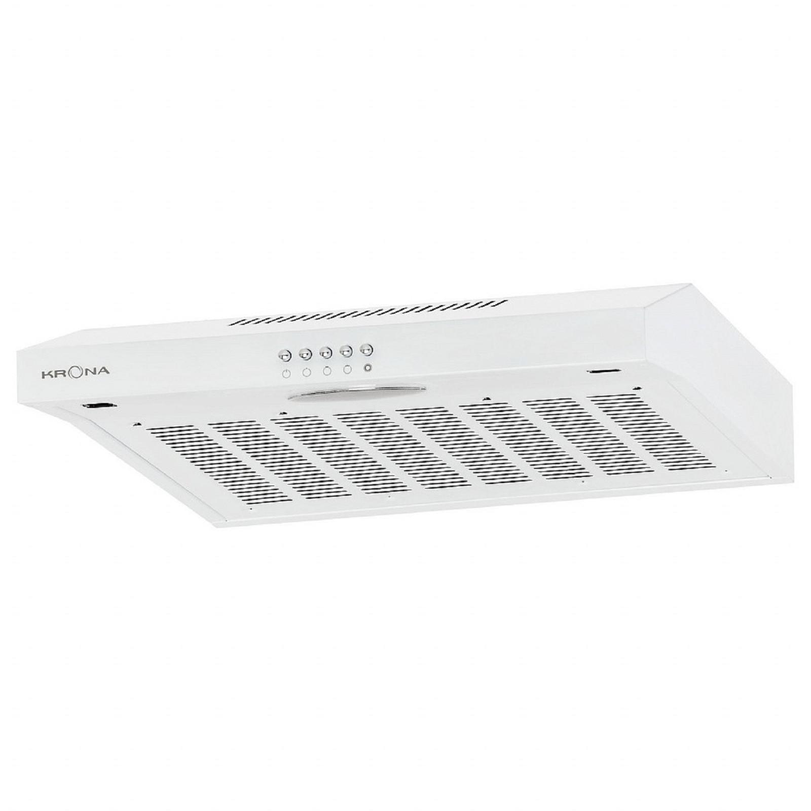 Вытяжка KRONA ERMINA 500 WHITE PB, плоская, 455 м3/ч, 3 скорости, 50 см ...