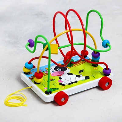 УЦЕНКА Серпантинка - лабиринт на колёсиках «Коровка»