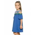 Платье для девочек, рост 92 см, цвет синий - Фото 2