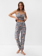 Пижама женская (майка, брюки) KAFTAN «Цветы», размер 44-46, серая - фото 65321915