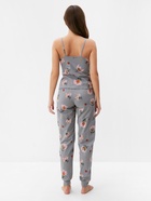 Пижама женская (майка, брюки) KAFTAN «Цветы», размер 44-46, серая - Фото 10