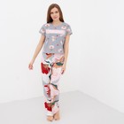 Футболка женская укор. KAFTAN "Цветы" р. 48-50 - Фото 2
