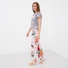 Футболка женская укор. KAFTAN "Цветы" р. 48-50 - Фото 4