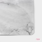 Салфетка сервировочная на стол Доляна «Мрамор», 43×28 см, серая - Фото 3