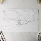 Салфетка сервировочная на стол Доляна «Мрамор», 43×28 см, цвет серый - Фото 4