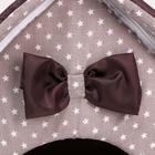 Домик для животных «Звёздочки», 34×32×37 см, коричневый - Фото 4