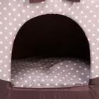 Домик для животных «Звёздочки», 34×32×37 см, коричневый - Фото 5