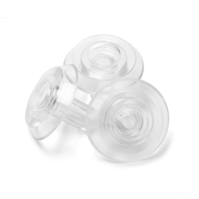 Термошайба СТРОЙБАТ, кровельная, для поликарбоната, с колпачком, М38×5 мм, прозрачный, 25 шт. - Фото 1