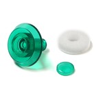 Термошайба СТРОЙБАТ, кровельная, для поликарбоната, с колпачком, М38×5 мм, зеленый, 25 шт. - Фото 2