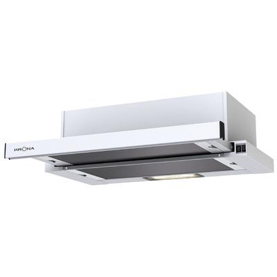 Вытяжка KRONA KERRY 600 WHITE PB, встраиваемая, 405 м3/ч, 3 скорости, 60 см, белая