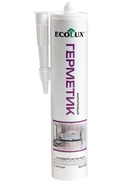 Герметик ECOLUX, акриловый, универсальный, белый, 290 мл - Фото 1