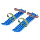 Мини-лыжи малые 2 ремня, цвета МИКС - Фото 4