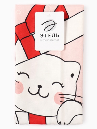Полотенце «Этель» Cat's love, 40×73 см, 100% хлопок, саржа 190 г/м²