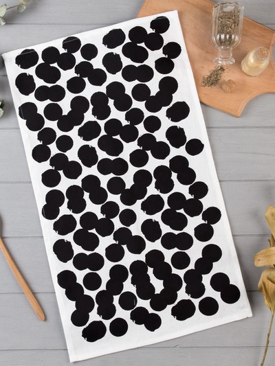 Кухонное полотенце «Доляна. Горох», 35×60 см, 100% хлопок, 160 г/м²
