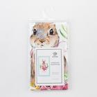 Полотенце "Этель" Пасхальный кролик 40х73 см, 100% хл, саржа 190 гр/м2 - фото 24738995