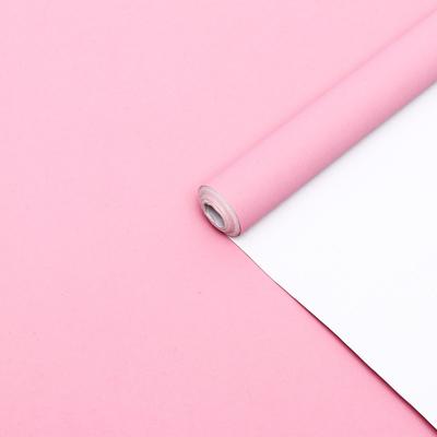 Бумага упаковочная крафт, двухсторонняя, белый-нежно розовый, 0.6 х 10 м, 70 гр/м²