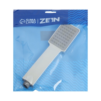 Лейка для душа ZEIN Z407, 1 режим, 85×85 мм, пластик, цвет хром