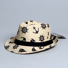 Шляпа детская соломенная для мальчика «Морская», р-р 52-54 - Фото 3