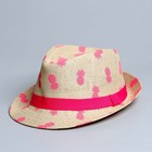 Детская панама «Ананасы» р-р. 52-54 см - фото 51060269