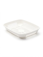 Лоток для кошек, 33.5×25×6 см, округлый, с сеткой, пластик, белый - Фото 13
