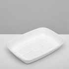 Туалет округлый с сеткой 33.5×25×6 см, белый - Фото 4