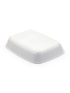 Лоток для кошек, 33.5×25×6 см, округлый, с сеткой, пластик, белый - Фото 8