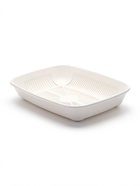 Лоток для кошек, 33.5×25×6 см, округлый, с сеткой, пластик, белый - Фото 9