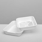 Туалет средний с сеткой 36×26×6.5 см, белый - Фото 6