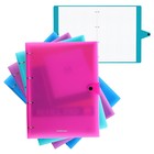 Тетрадь на кольцах ErichKrause Glance Vivid А4, 80 листов, в клетку, пластиковая обложка, 100% белизна, блок офсет, МИКС - Фото 1