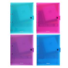 Тетрадь на кольцах А4, 80 листов в клетку ErichKrause «Glance Vivid», пластиковая обложка, блок офсет, белизна 100%, МИКС - Фото 2