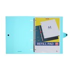 Тетрадь на кольцах ErichKrause Glance Vivid А4, 80 листов, в клетку, пластиковая обложка, 100% белизна, блок офсет, МИКС - Фото 3