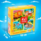 Пазлы 4 в 1 «В жарких странах», 4, 6, 9, 12 элементов - Фото 4
