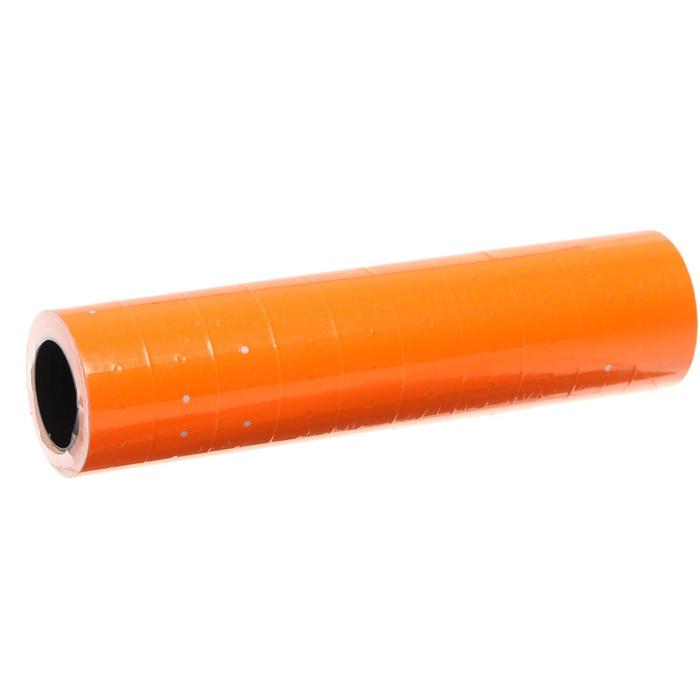 Этикет-лента 21 х 12 мм, прямоугольная, оранжевая, 500 этикеток - фото 1898423498