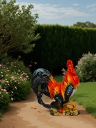 Садовая фигура из полистоуна «Петух андалузский», 42×20×38 см - Фото 3