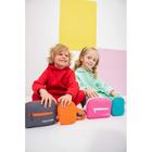 Сумка детская поясная на молнии, наружный карман, цвет серый/оранжевый - Фото 6