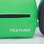 Сумка детская поясная на молнии, наружный карман, цвет зелёный/серый - Фото 4